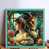 Beauty And Beast-18CT Stamped Cross Stitch 50*50cm/19.69*19.69in tapestrymarket