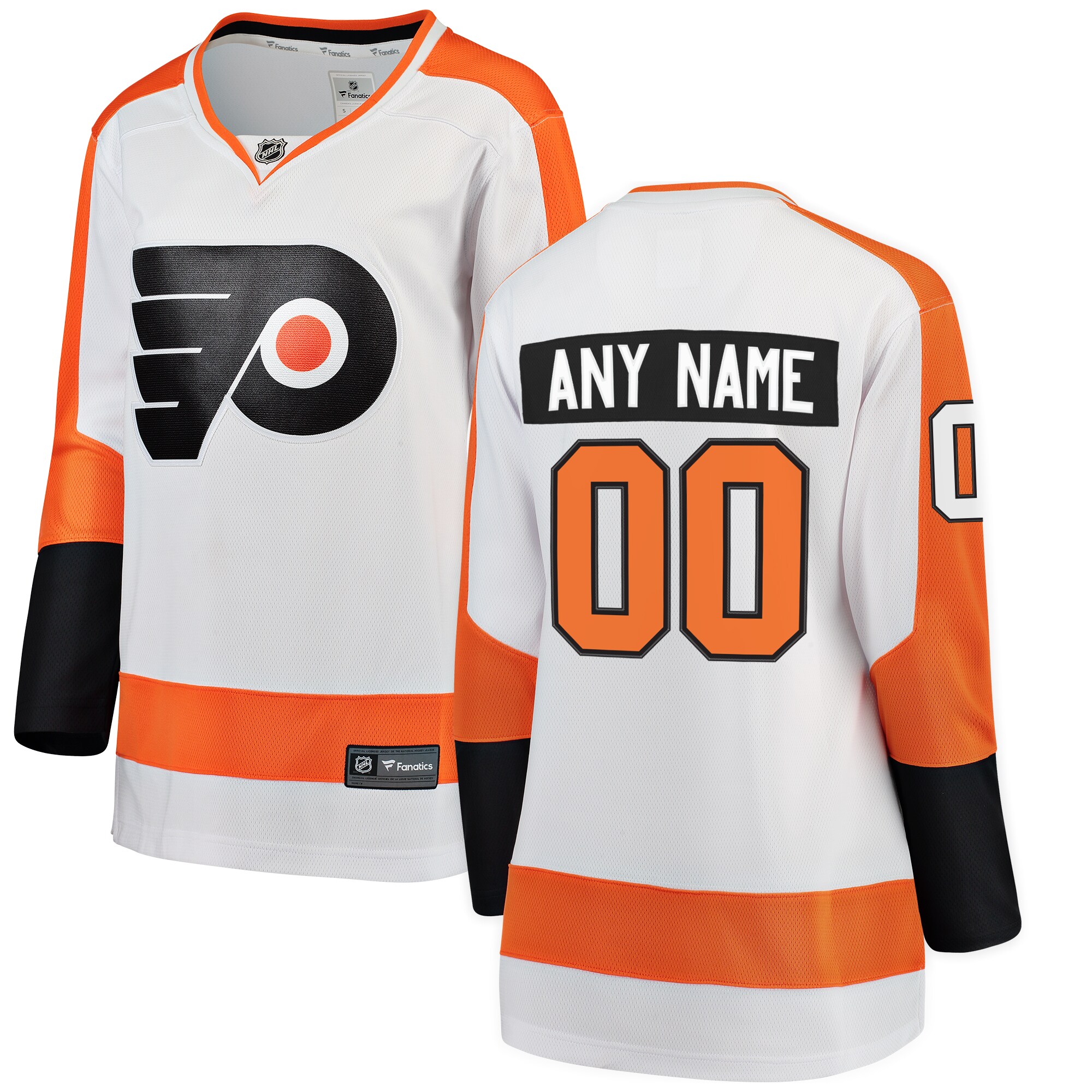 Philadelphia Flyers Fanatics Women&rsquo;s Away Breakaway Custom Jersey &ndash; White mysite
