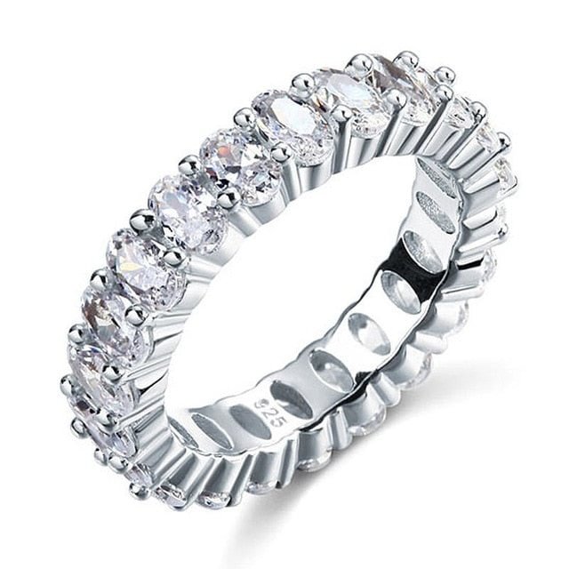 YOY-925 Sterling silver AAAAA Cz Stone Wedding Band Rings