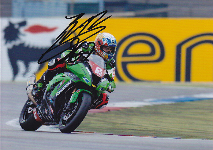 Loris Baz Kawasaki Signed 5x7 Photo Poster painting 2012 3.