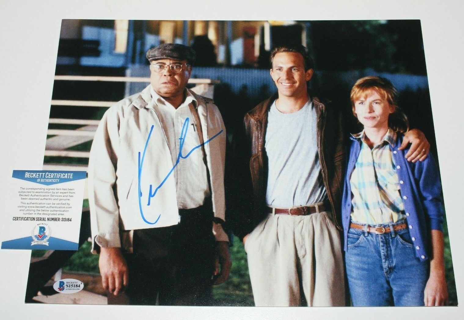 ACTOR KEVIN COSTNER SIGNED 'FIELD OF DREAMS' 11x14 MOVIE Photo Poster painting BECKETT COA