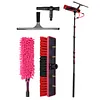 [US Local Warehouse] 11pcs Extended Window Cleaning Kit Easy To Use Telescopic Water Supply Brush Kit
