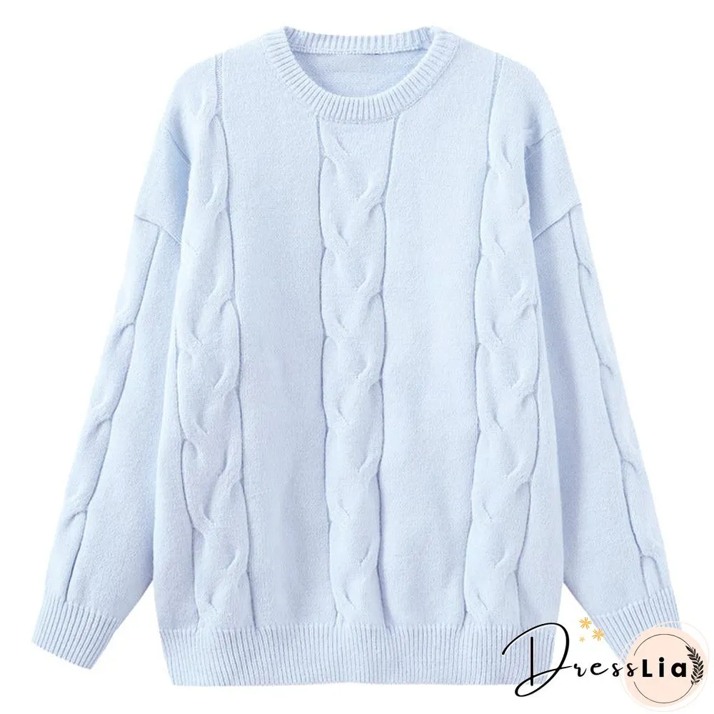 Lazy Wind Loose Pullover Sweater