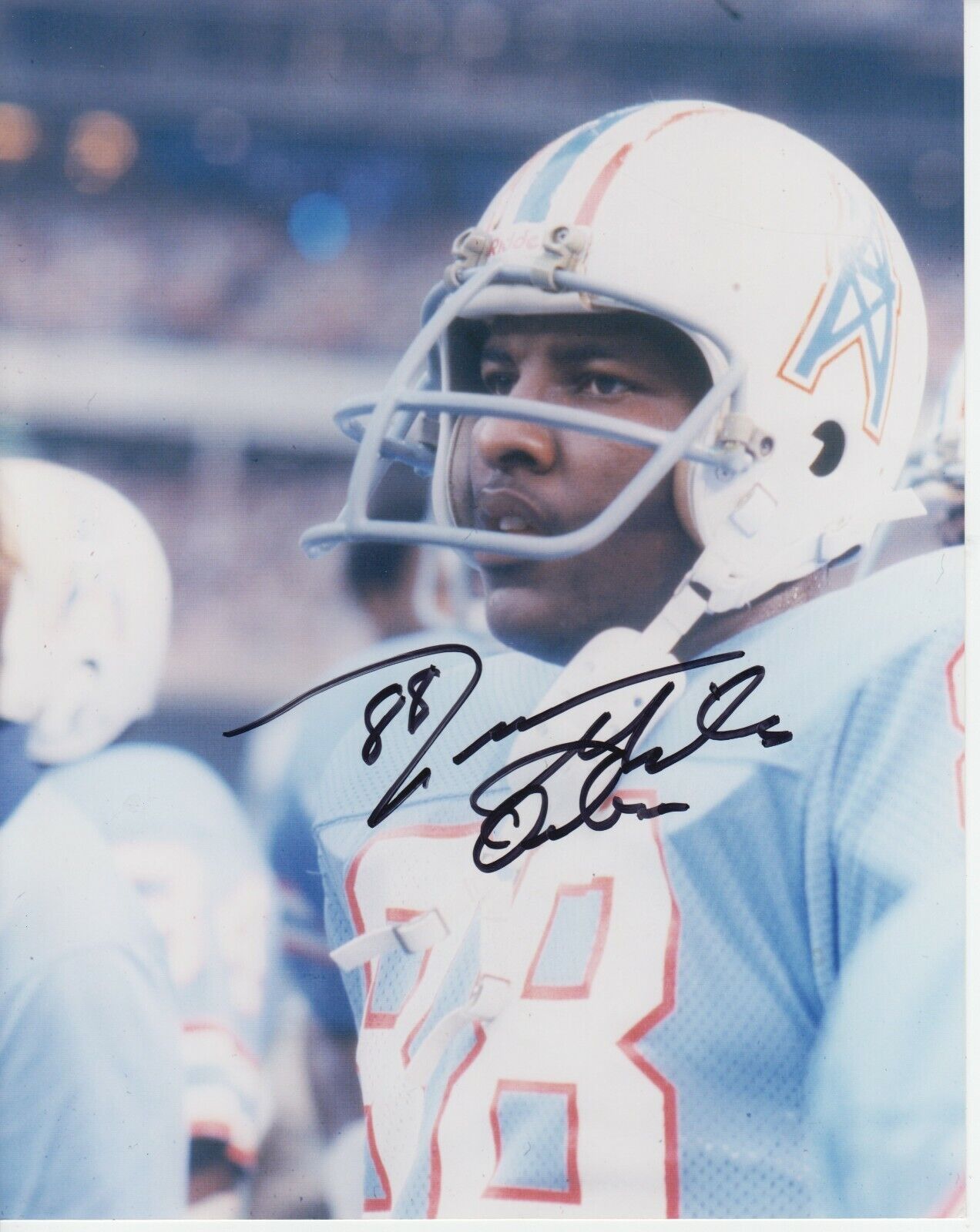 Jimmie Giles #0 8x10 Signed Photo Poster painting w/ COA Houston Oilers -