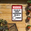 You are no Longer Trespassing, You are a Target - Metal Tin Signs(8*12Inch)