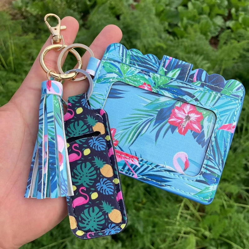 Women’s Geometric Pu Leather Open Card Holders