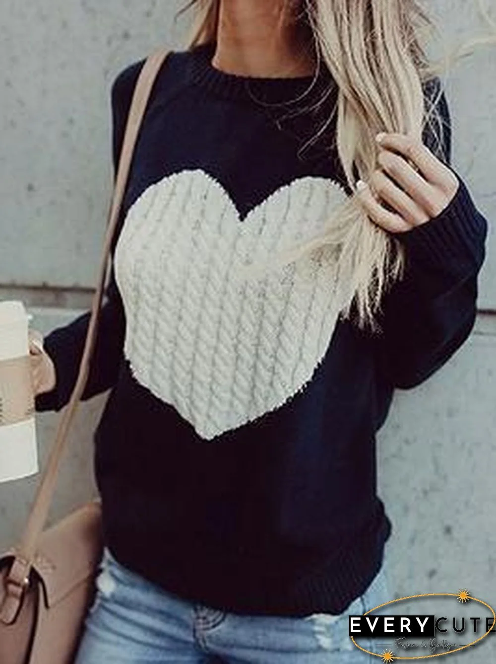 Thanks Love Heart Sweaters