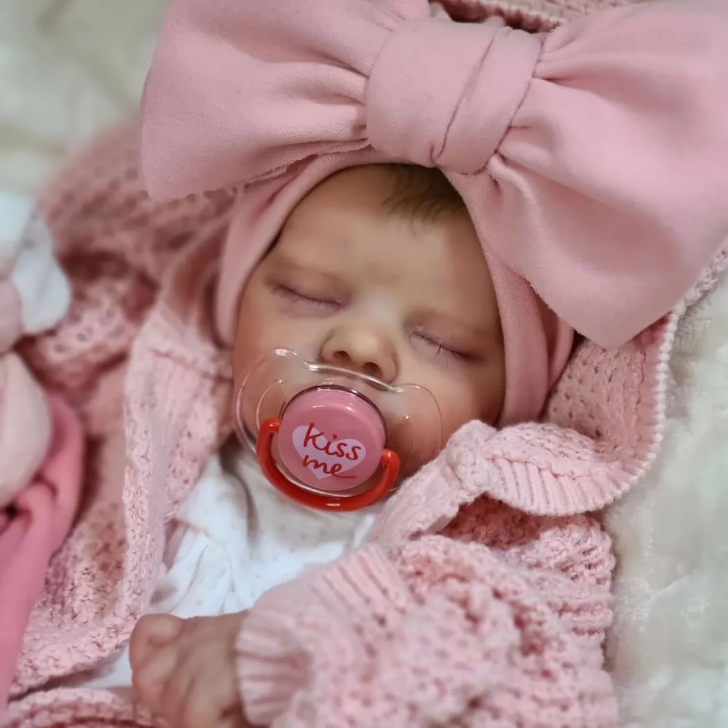 17"Real Lifelike Soft Weighted Body Silicone Sleeping Reborn Baby Doll Girl Named Nicole -Creativegiftss® - [product_tag] RSAJ-Creativegiftss®