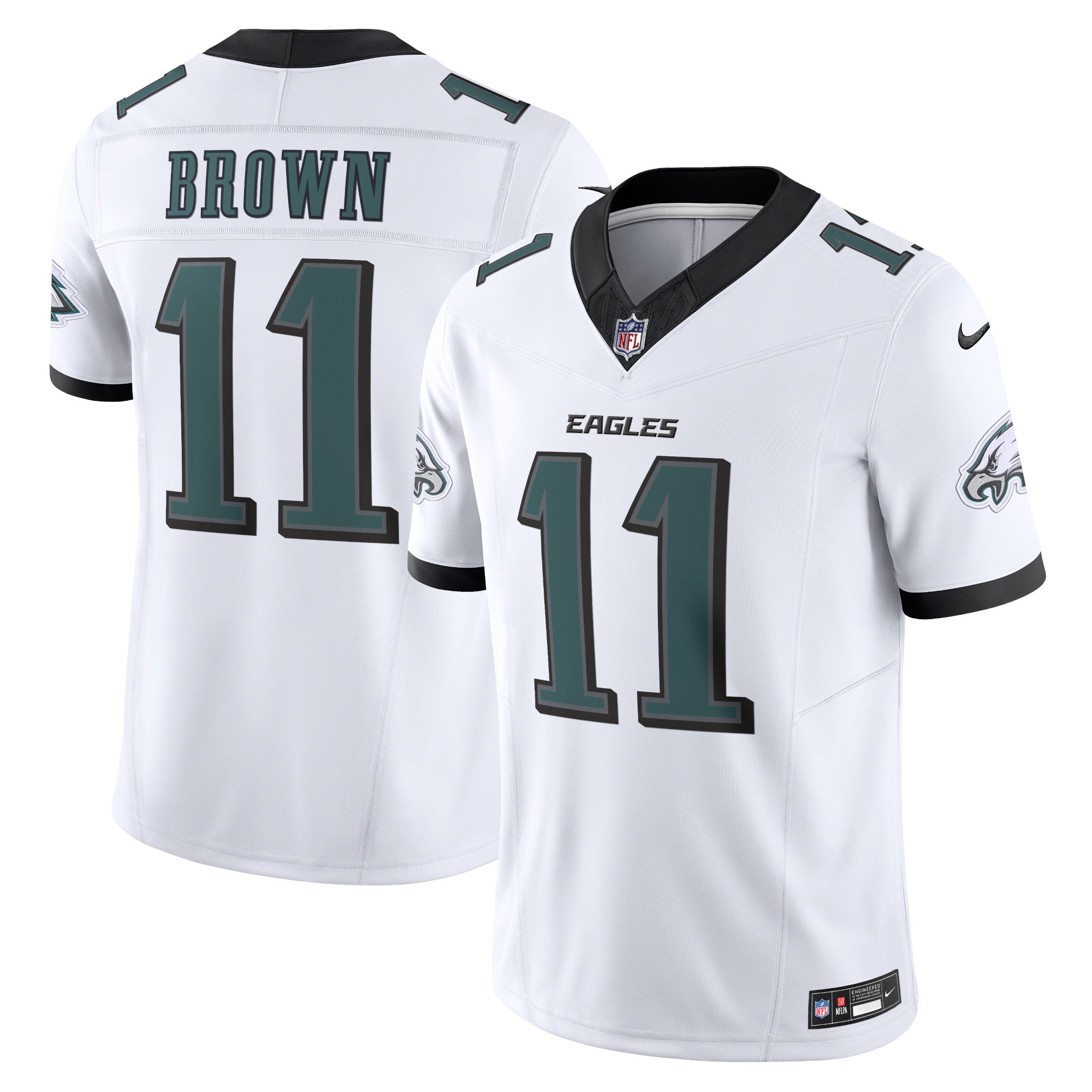 A.J. Brown Philadelphia Eagles Nike Vapor F.U.S.E. Limited Jersey - White mysite