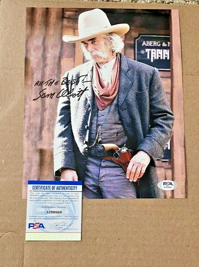 SAM ELLIOTT SIGNED 8X10 Photo Poster painting PSA/DNA CERTIFIED