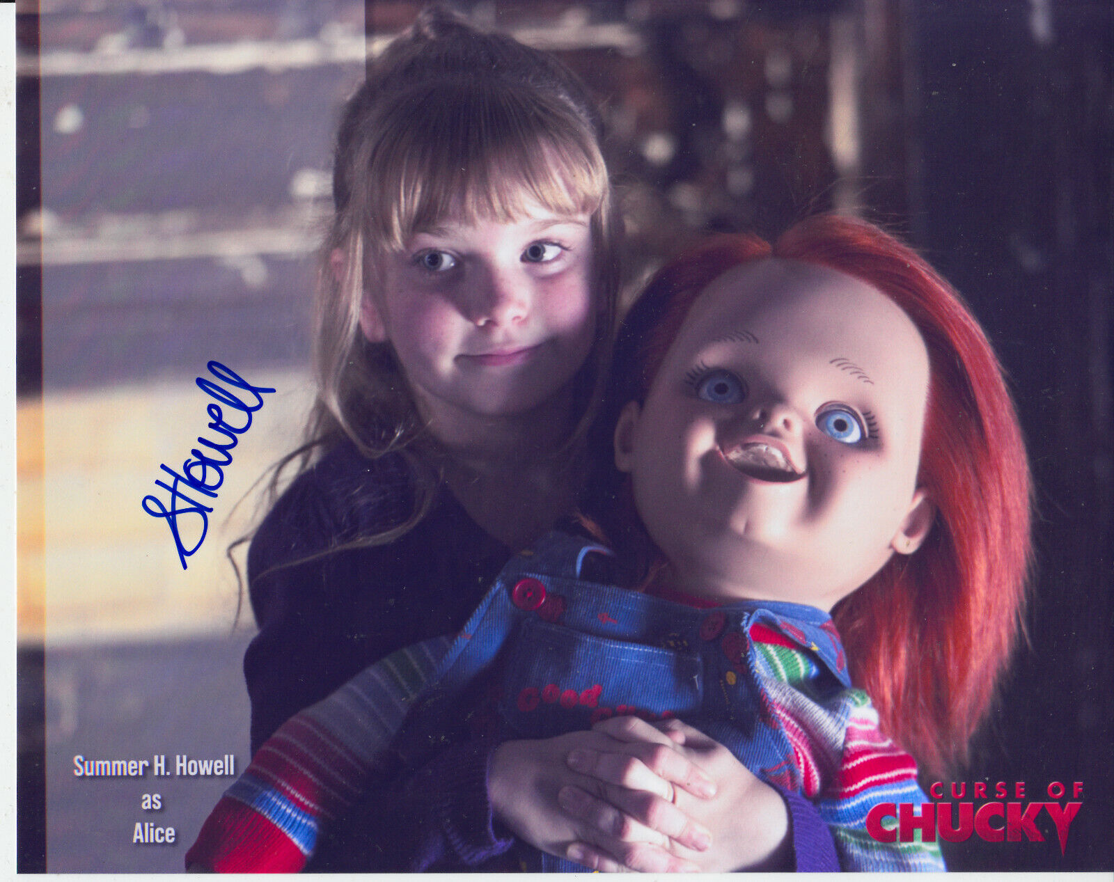 Curse of Chucky Summer H. Howell as Alice Signed Autograph 8x10