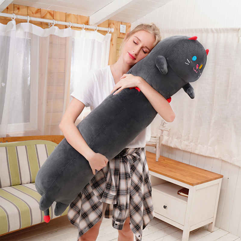MeWaii® Giant Cat Plush Body Pillow Loooong Family Long Cat Plush Pillow Giant Stuffed Animals Squishy Toys