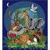 >SALE<Full Embroidery Eco-cotton Thread 14CT Printed Animal World Cross Stitch 34x39cm
