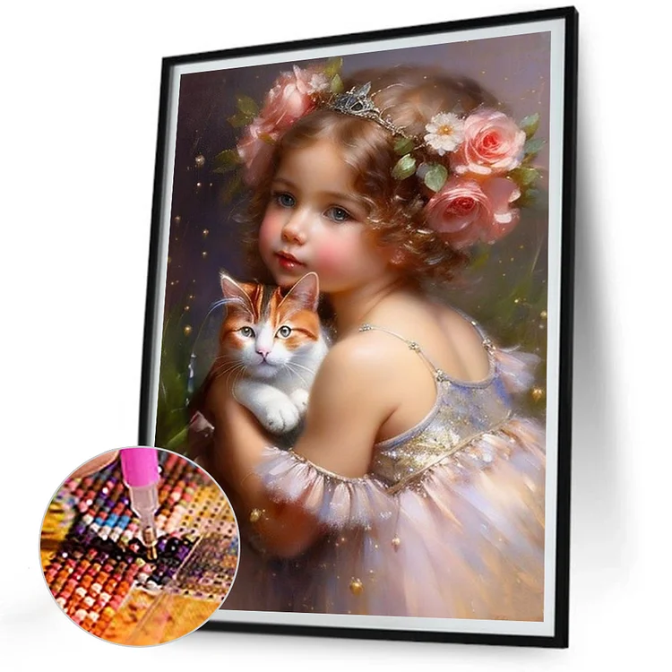 The Cat - Full Round Drill Diamond Painting - 30*40CM(Canvas)