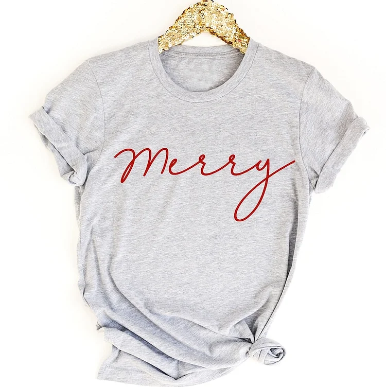 Merry Sweatshirt, Merry Christmas Shirt for Women, Christmas Crewneck Sweatshirt, Ugly Christmas Sweater