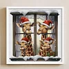 Christmas Giraffe - 18CT Counted Cross Stitch 30*30cm/11.81*11.81in