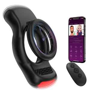 App & Wireless Remote Control 10 Frequency Vibrating Penis Rings For Couples