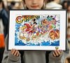 A3 & 4K Size Sea Train Decorative Painting - ONE PIECE - HuangGua Studio