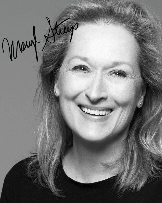 Meryl Streep Autograph Signed Photo Poster painting Print