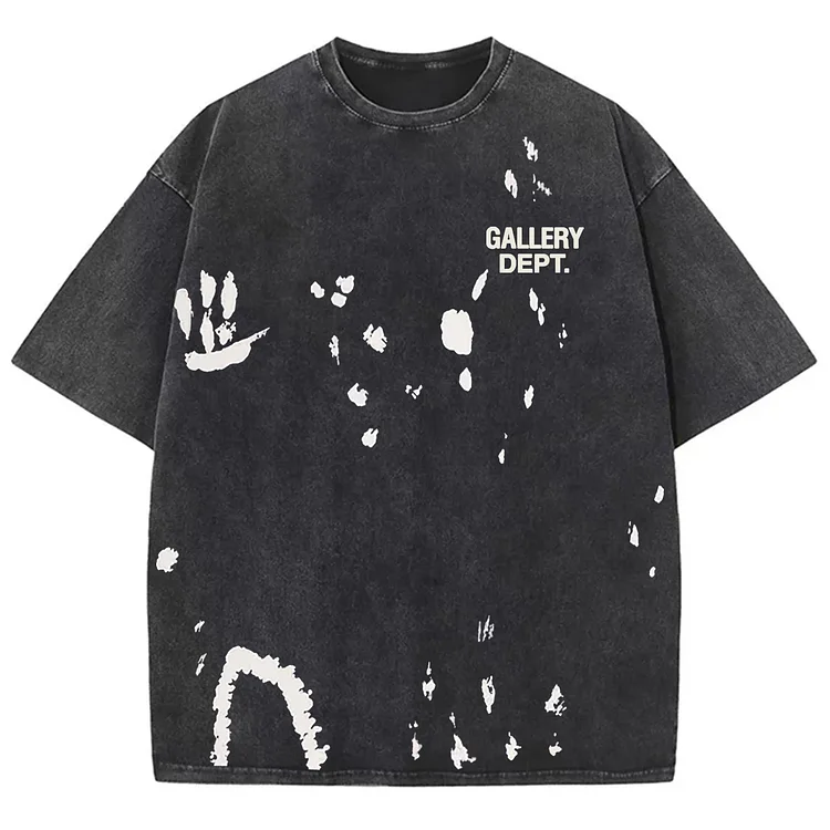 Gallery Dept. Alva Print Graphic Acid Wash Cotton T-Shirt