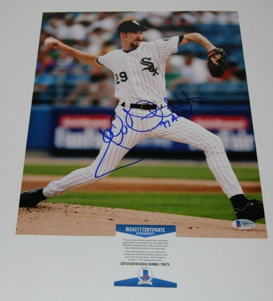 JACK MCDOWELL signed (CHICAGO WHITE SOX) Baseball 11X14 Photo Poster painting BECKETT BAS #2