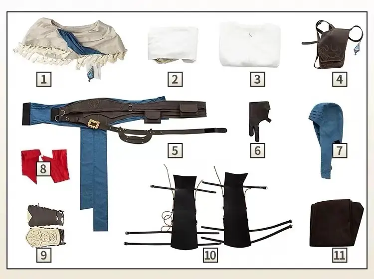 Assassin's Creed Mirage Basim Full-body cos clothing image 7