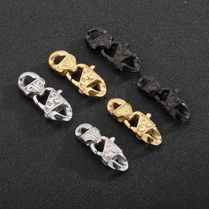 2 Pieces Stainless Steel 18K Gold Plated Solid Color Polished Connectors