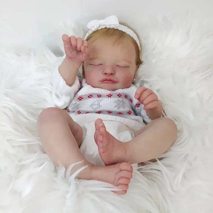  [Heartbeat & Sound] 20" Truly Look Real Chubby Pouting Reborn Sleeping Girl Doll Named Suful - Reborndollsshop®-Reborndollsshop®