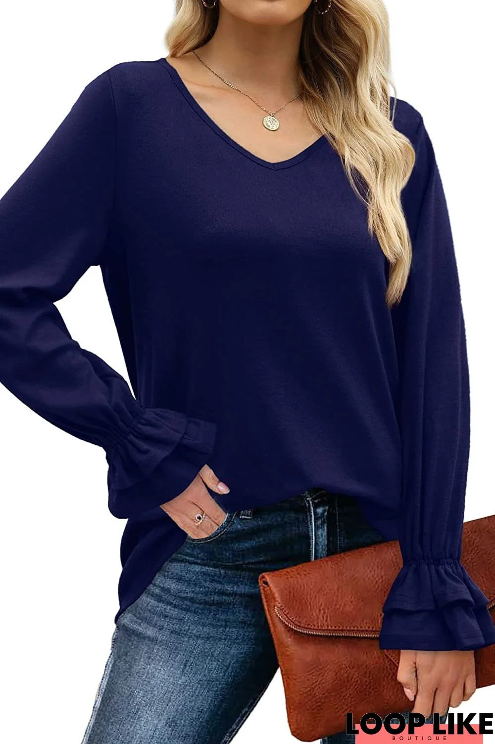 Casual Shift Round Neck Plain top