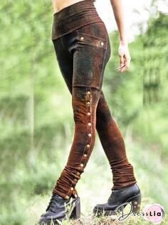 Cotton-Blend Casual Pants