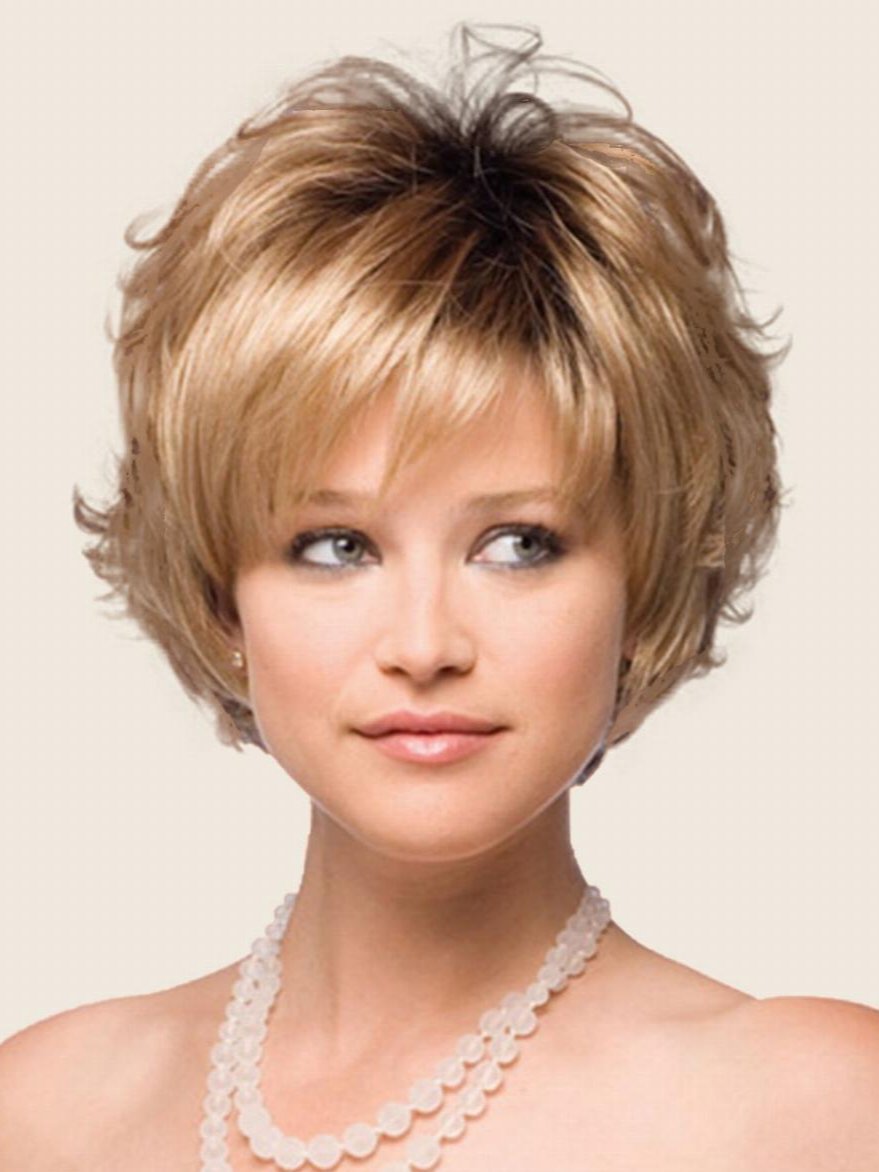 Olive Wigs Natural Sandie Middle Shag Wigs for Women Synthetic Wigs