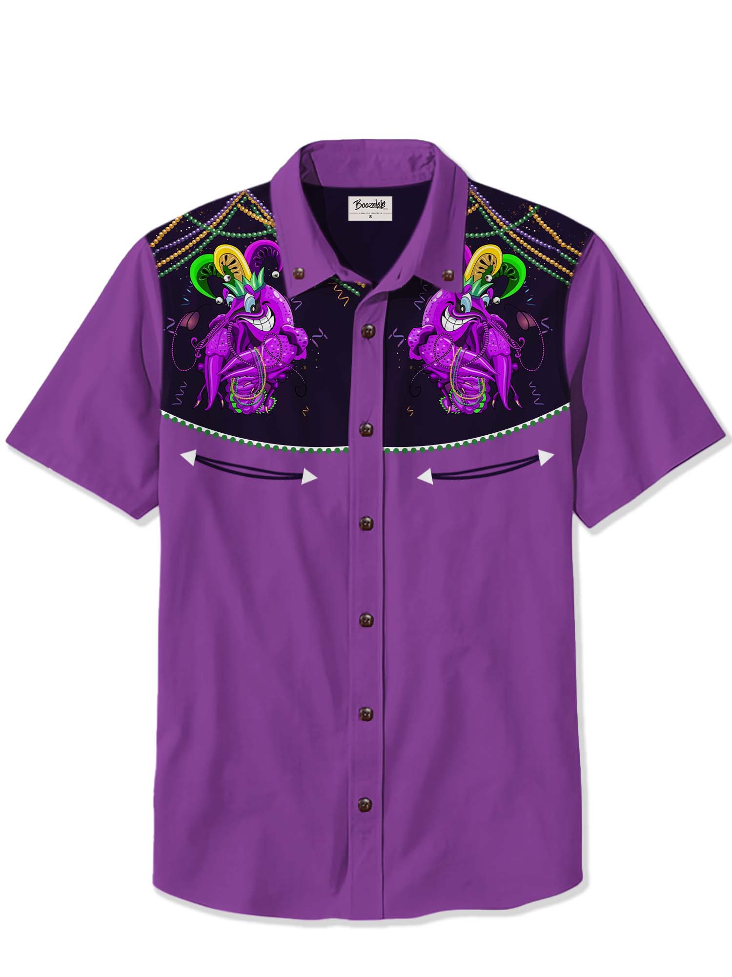 Mardi Gras Lobster - 100% Cotton Shirt