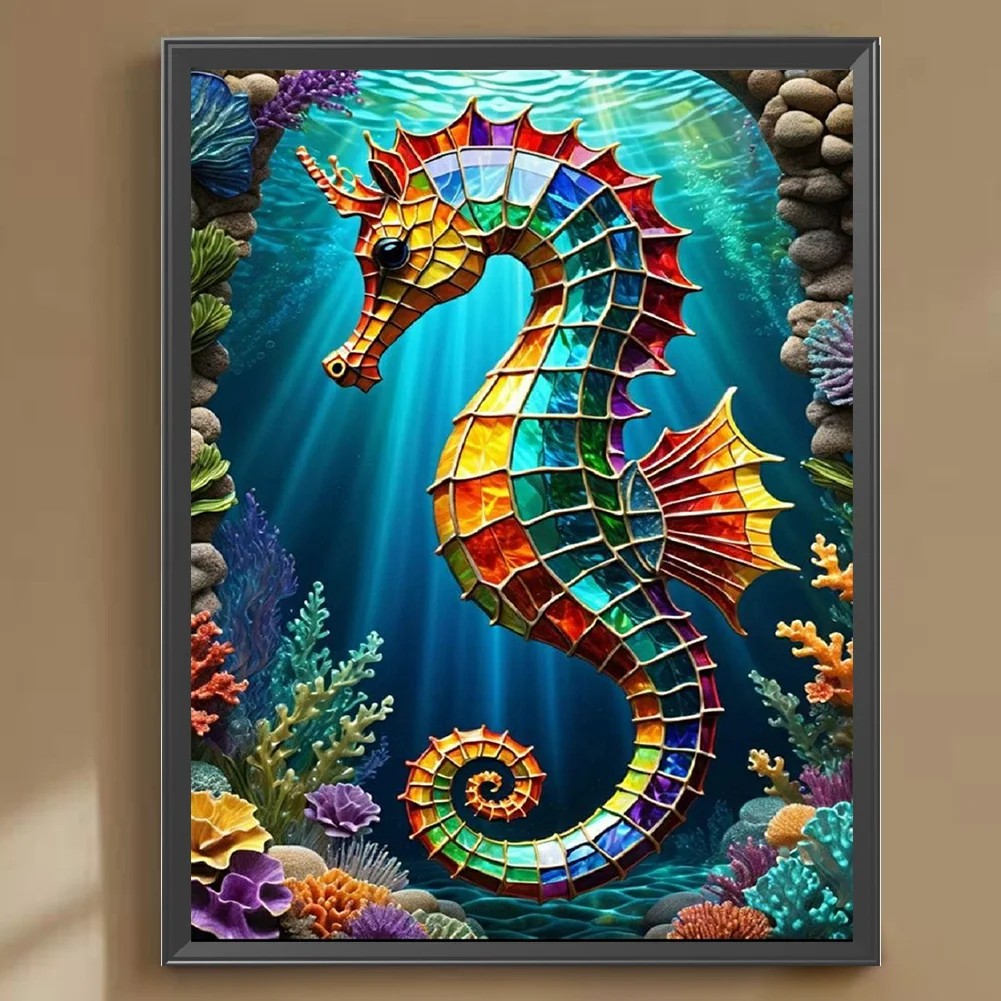 Diamond Painting - Full Round Drill - Seahorses(Canvas|30*40cm)