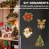 10PCS DIY Pearl Diamond Painting Christmas Fridge Magnets, Sparkling Rhinestone Refrigerator Magnet Craft Kit for Home Decor & Gifts