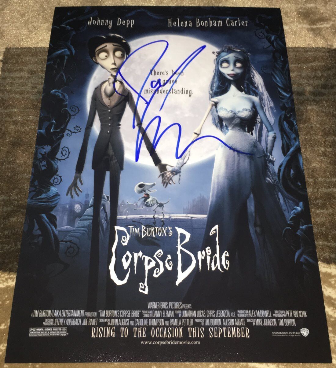 DANNY ELFMAN SIGNED AUTOGRAPH THE CORPSE BRIDE 12x18 Photo Poster painting POSTER w/EXACT PROOF