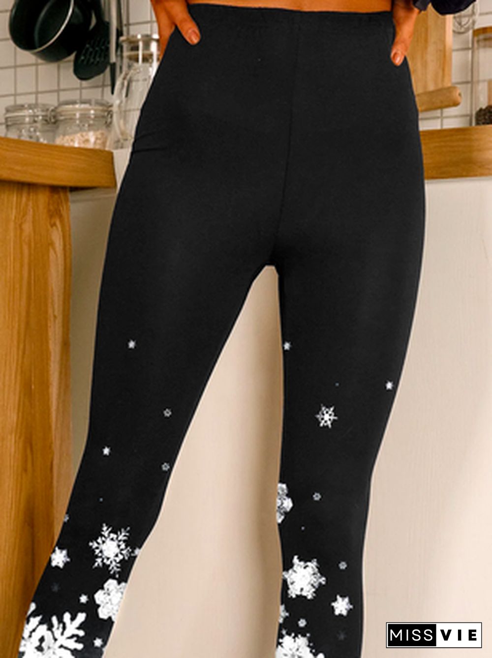 Plus size Christmas Skinny Leggings Leggings