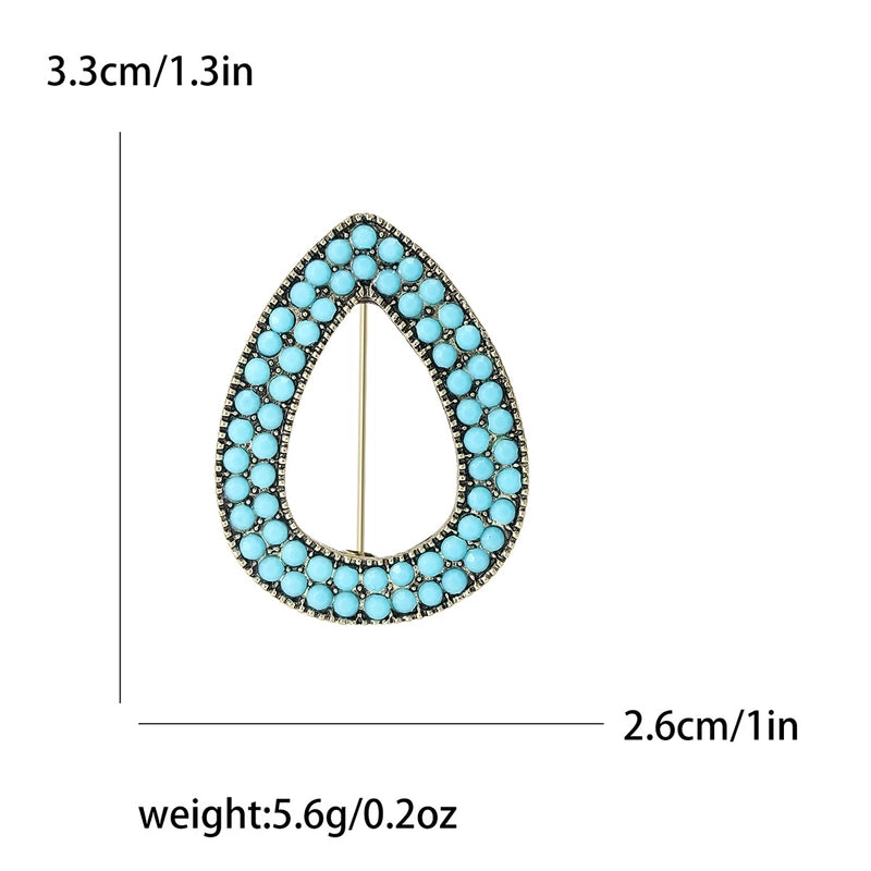 Basic Pin Water Droplets Alloy Women’s Brooches