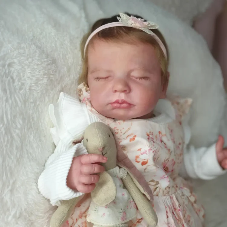  20" Real Lifelike Semilya, Realistic Soft Silicone Vinyl Newborn Baby Girl Doll with “Heartbeat” and Sound - Reborndollsshop®-Reborndollsshop®