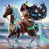 Princess Pocahontas Horse-11CT Stamped Cross Stitch 40*40cm tapestrymarket