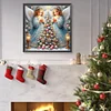 (40*40cm)Xmas Tree Angel - Full Round Drill Diamond Painting