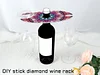 Diamond Painting Wine Glass Rack DIY Wine Glass Holder Storage Rack Diamond Art Acrylic Organizer Stemware Rack Kit