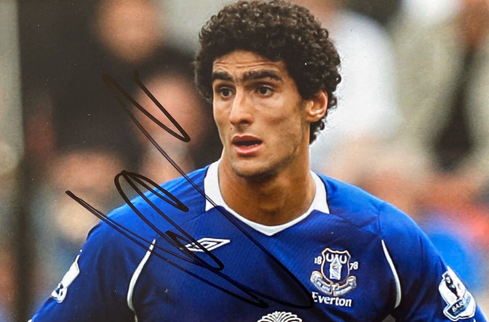 Marouane Fellaini Genuine Hand Signed 6X4 Photo Poster painting - Everton