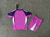 2025/2026 Real Madrid Goalie Purple Football Jersey 1:1 Thai quality Kids Size