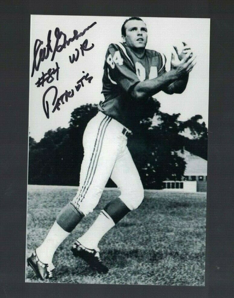 Art Graham New England Patriots Signed 4x6 Team Photo Poster painting W/Our COA