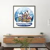 【Limited Stock Sale】Full Embroidery Cotton Thread 11CT Print Igloo Crystal Ball Cross Stitch 50x50cm tapestrymarket