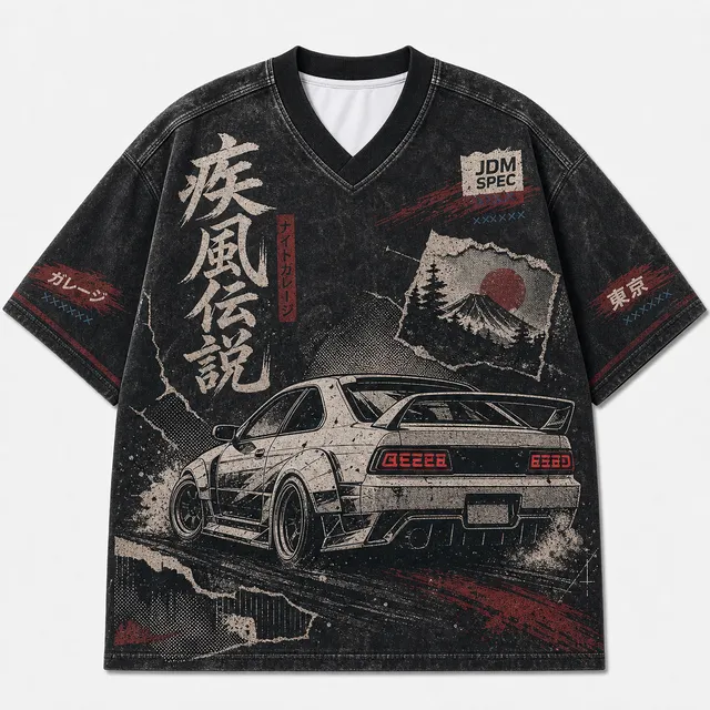 Techwear JDM Racing 013 SINGLE V1 Short Sleeve Jersey