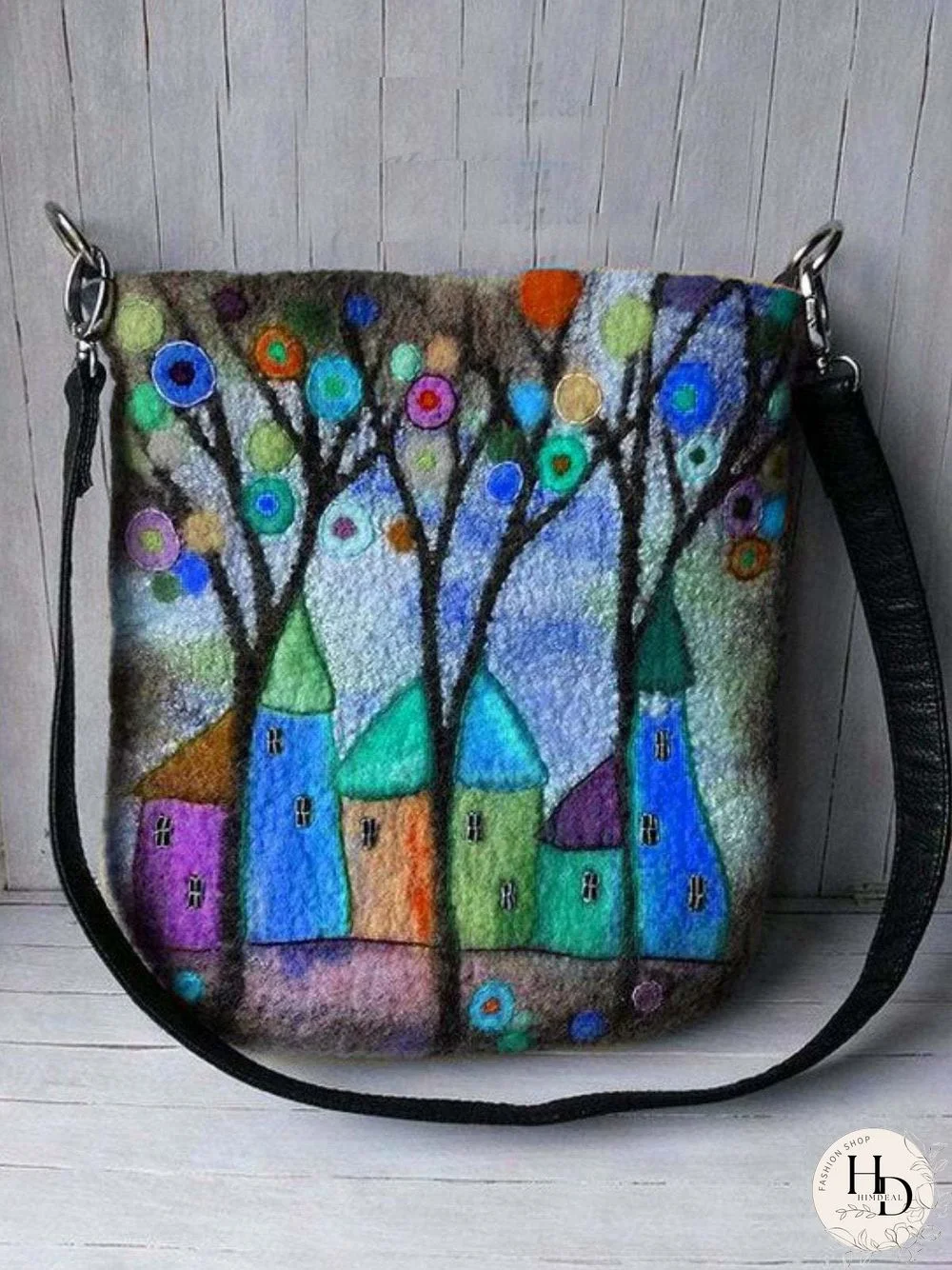 Women's Vintage Handmade Shoulder Bag Messenger Bag