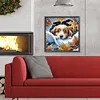 Snow Puppy-Full Round Diamond Painting 30*30CM