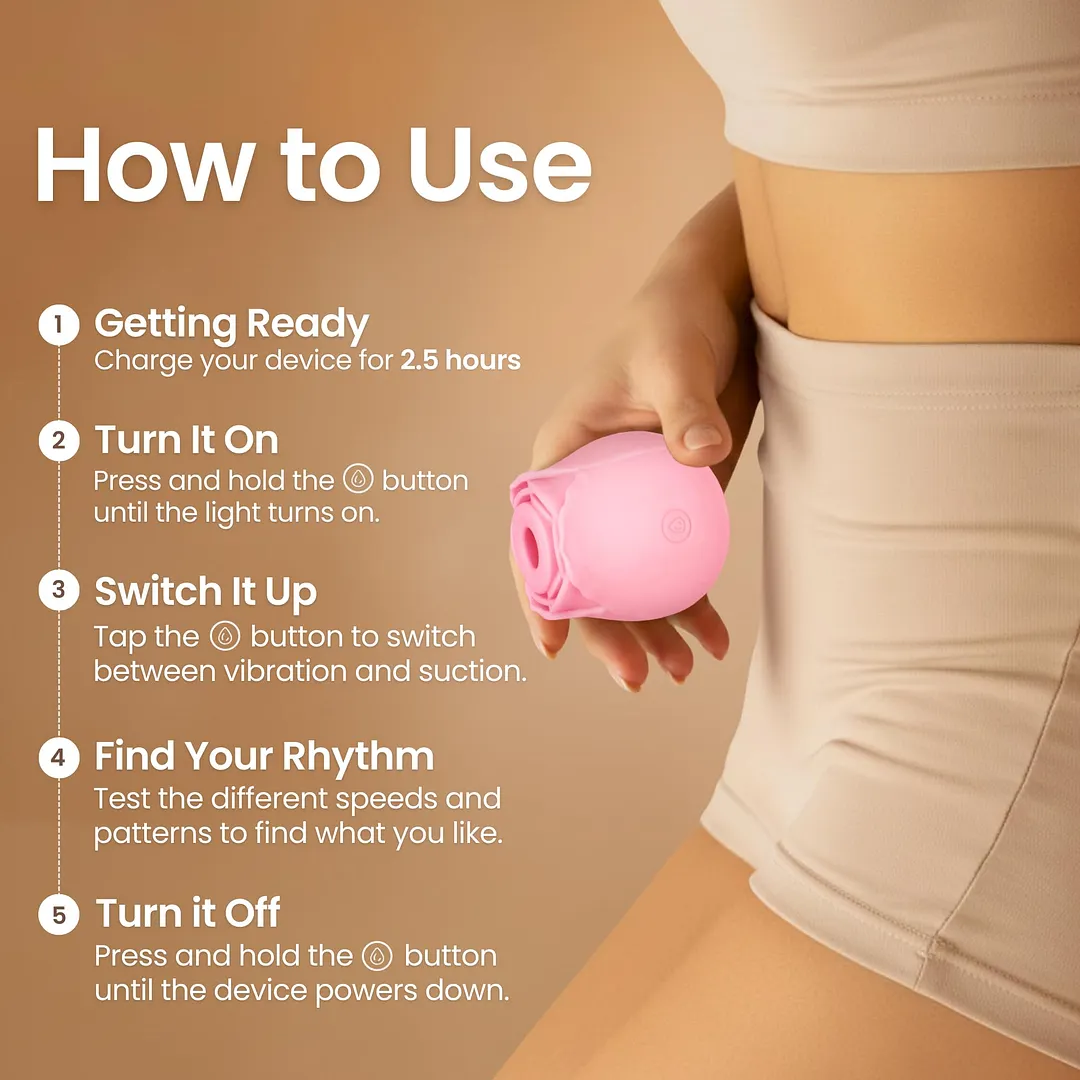 Blush Bliss - Original Suction Rose Toy&reg; with Storage Bag