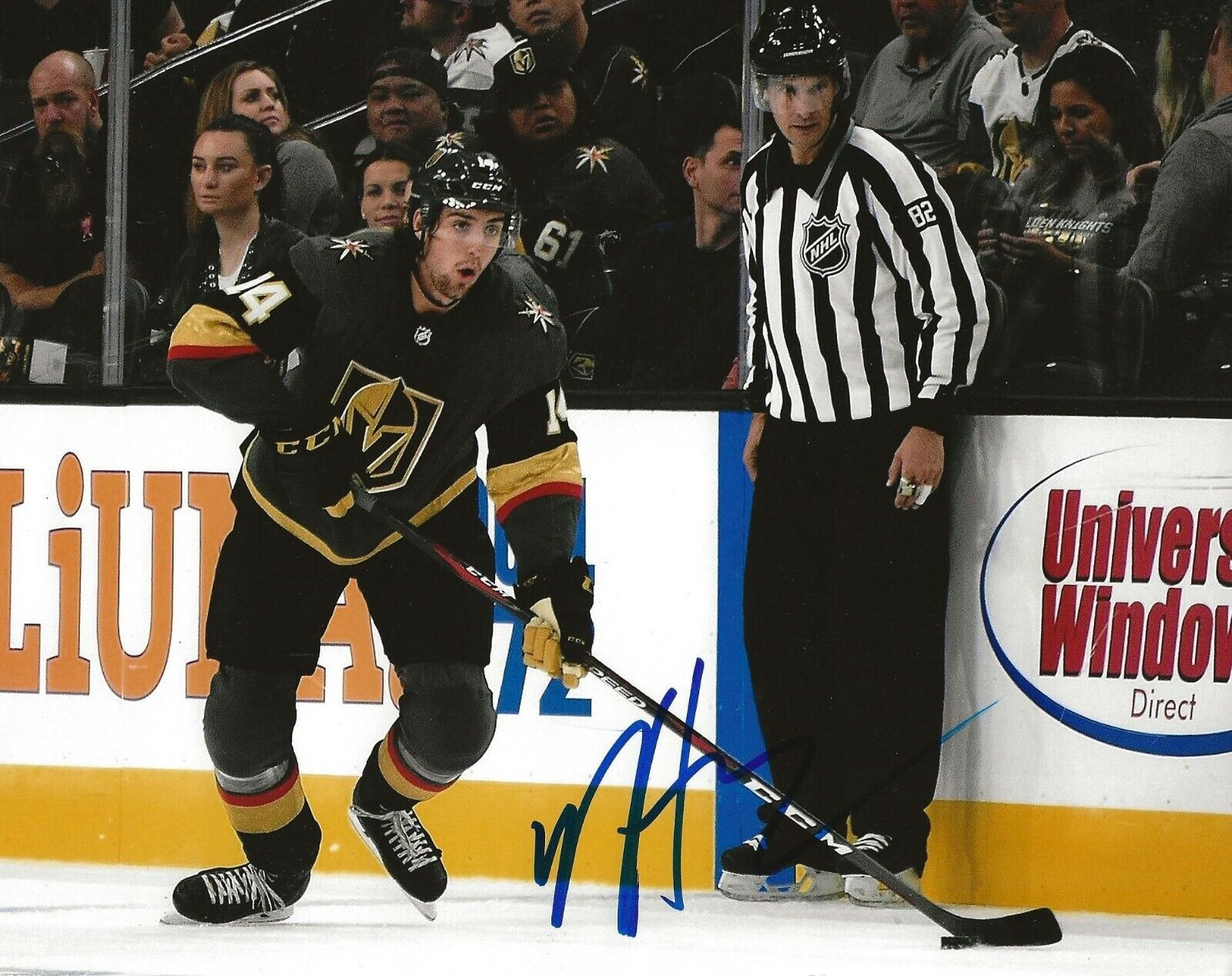 Nicolas Nic Hague signed Las Vegas Golden Knights 8x10 Photo Poster painting autographed 4